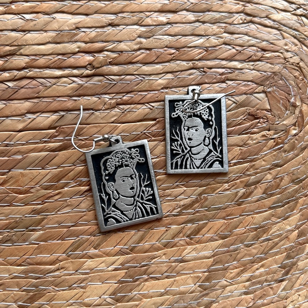 Vintage Alice Seely Frida Kahlo earrings
